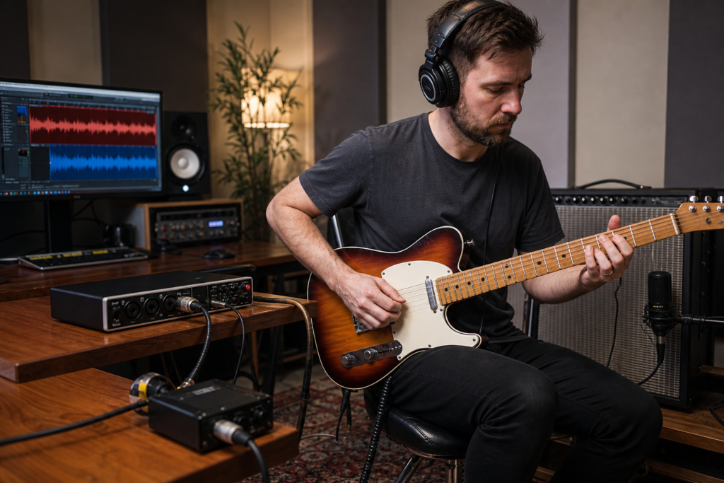How to Record Guitar DI and Amp Signals at the Same Time — Harniciuk Sonic